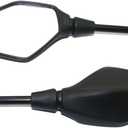 Universal Motorcycle Mirrors, 10MM 8MM Universal Motorcycle Rear View Side Handlebar Mirror Black, Compatible with ATV, Scooter, Dirt Bike, Cruiser, Snowmobile