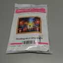 DMCVIVR Stamped Cross Stitch Kits for Adults Beginners Embroidery Kits 11CT Needlepoint Kits Cross Stitch Patterns Embroidery Patterns-Strolling on a Rainy Night 16x20 inch