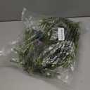 6 FT Artificial Christmas Garland, Faux Spruce Evergreen Garland with 20 LED Lights, Red Gold Ball Ornaments and Stars, Lighted with Timer, Perfect for Christmas Indoor Outdoor Decoration Green Spruce