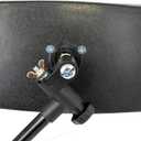 attwood 13066-7 Universal Adjustable Clamp-On Water Ski Rear View Boat Mirror, Black, One size