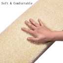 Carpet Stair Treads Non-Slip Bullnose Carpet for Stairs Indoor Stair Pads Self-Adhesive & Easy Installation Pet & Child Friendly Skid Resistant & Washable 14- Pack Beige 9.5" x 30"x 1.3, Set of 14
