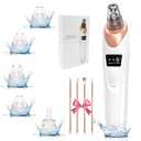 2026 Pore Vacuum, USB Rechargeable Blackhead Remover Vacuum,3 Levels Adjustable Pore Vacuum Blackhead Remover, with 5 Suction Power,6 Probes,Face Vacuum Pore Cleanser for Women & Men-White