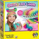 Creativity for Kids Quick Knit Loom Kit - Knitting Kit for Kids, Make Your Own Pom Pom Hat And Accessories, Knitting Loom Crafts for Kids
