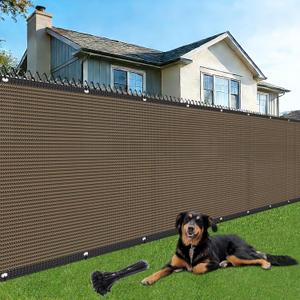 6' X 50' Fence Privacy Screen 180 GSM Heavy Duty Privacy Fence 90% Blockage Shade Net with Reinforced Bindings & Grommets for Backyard, Outdoor Patio, Pool Deck, Garden
