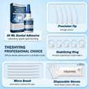 Official Professional Grade Dental Lab Instant Bonding Dental Glue for Dentures & Lab Tools - Fast-Setting in 15-60 Sec | Crack Repair & Gap Filling | Long-Lasting Hold (Days to Weeks) 1oz