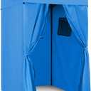 EAGLE PEAK Flex Ultra Compact 4x4 Pop-up Canopy, Sun Shelter, Changing Room, Portable Privacy Canopy Cabana for Pool, Fashion Photoshoots, or Camping, Blue