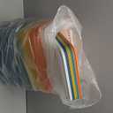 Plastic Storage Basket with Lids 10 Pack Stackable Colorful Storage Bins Containers with Lid, Decorative Storage Boxes for Organizing Shelves, Drawers, Playroom, Classroom, Office, Closet