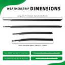 Car Window Weather Stripping for Toyota Tundra Double Cab 2007-2020