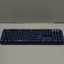 Ubxxziy Wireless Keyboard and Mouse Combo with Switch Button 2.4GHz Cordless Typewriter Keyboard | AutoSleep | USB Receiver for Windows PC/Laptop  Dark Blue