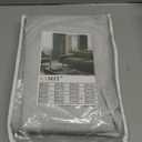 LAMIT 100% Blackout Linen Curtains 63 Inches Long, Linen Textured Living Room Farmhouse Curtains Full Room Darkening Back Tab and Rod Pocket Panels with White Liner, 2 Panels, Light Grey, 60 x 63 Inch