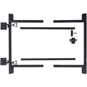 Adjust-A-Gate Full Frame Gate Fence Kit, Hardware for Openings 36"-60", Heights 3'-4'