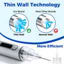 31G 1/4 Inch/6mm, Pen Tips Pack of 200, Thin-Wall Channel Design, Individually Wrapped