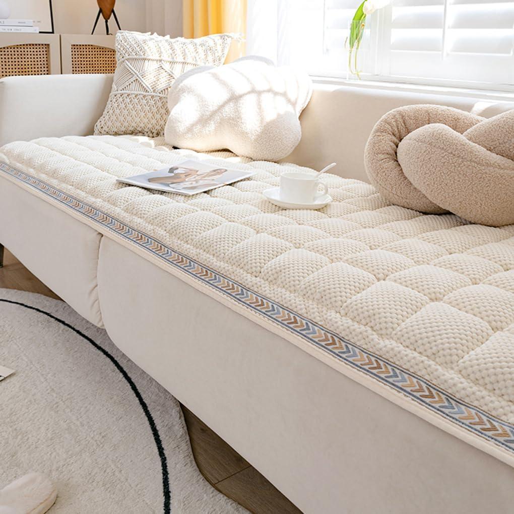 Pet Couch Cover for Sofa, Dog Couch Cover Protector, Spfa Covers for Dogs Washable, Non Slip Dog Bed Sofa Covers (27.55 * 82.67 in, White) (27.55*82.67inch)