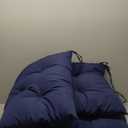 Outdoor Cushions Set of 2 Navy 48 x 20 in