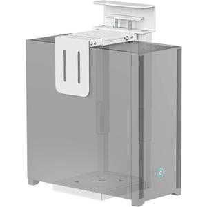 monTEK Heavy-Duty Under Desk PC Mount-No Drilling Installation, Adjustable PC Mount with Protective Pads, Supports up to 66lbs,16.1"-25.6" H, Ideal for Office Home Classroom,White