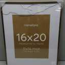 Homeforia Picture 16x20 Bronze Frame, High End Metal 16x20 Brass Poster Frames with Mat 11x14 for Photo, 16 x 20 Frame Matted to 11 by 14 Print, 20x16 Hanging Frame, Tempered Glass, Wall Kit, Set of 1