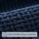 GRANNY SAYS Blue Bathroom Rugs, Absorbent Bath Mats 24" x 16", Soft Chenille Bathroom Mat, Small Bath Rugs Non Slip Washable, Quick Dry, Thin, Rug for Tub and Shower