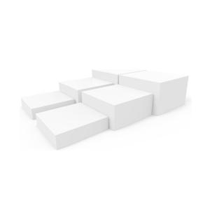 PecMuikee Buffet Risers, Food Risers for Buffet Table, Display Stand Shelf for Catering Dessert Collectibles Jewelry Figures Show, Acrylic Cube Display Nesting Risers with Hollow Bottoms 6PCS 8"9"10"