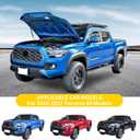 Hood Struts Lift Support Compatible with Toyota Tacoma 2016-2023 Accessories Front Hood Quicklift Gas Shocks Damper Bracket Springs Rod Prop, Need to Drill, 1 Pair Black