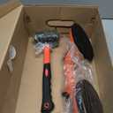 Saker Laminate Floor Gap Repair Tool,Suction Cup Lifter,Floor Gap Repair Kit with Rubber Mallet for Moving Glasses and Floating Wood Floors (Orange)