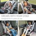 Britax One4Life Slim All-in-One Car Seat, 10 Years of Use, 17.5 SpaceSaver Design, Converts from Rear-Facing Infant Car Seat to Forward-Facing Booster Seat, ClickTight Installation, Mineral Gray