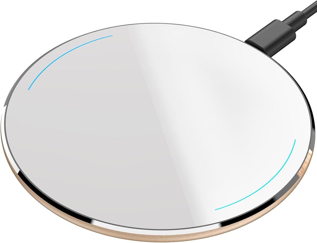 TOZO 2025 Upgraded Wireless Charger 15W Max Fast Wireless Charging Pad Compatible with iPhone 16/16 Plus/16 Pro Max /15/14/13/SE/12 Series, Samsung Galaxy S24/S23/S22 Series (No AC Adapter), Yellow