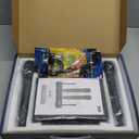 Wireless Microphone System, UHF Dual Cordless Handheld Microphones Set for Home Karaoke, Singing, Speech, Party, Meeting, Church, 262ft Range, Black