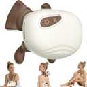 4D Wireless Neck Shoulder Massager, Bionic Hands Deep Tissue Massage, Portable Electric Kneading Shiatsu Back Massager, 3 Relax Massage Modes, for Body Relief, Gifts (White)