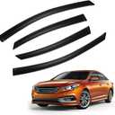 Rain Guards Compatible with 2015-2019 Hyundai Sonata,Tape-On Side Window Visor Wind Deflector Vent Visors Car Accessories 4pcs