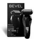 Bevel Electric Shaver for Men, Mens Foil Shavers for face, Wet & Dry Shave, Waterproof, Fast Charging, Cordless Rechargeable, Black