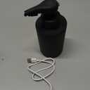 Automatic Soap Dispenser Liquid Touchless: 9oz Black Plastic - Rechargeable Electric Smart Auto Hand Soap Dispenser - Dish Bathroom Kitchen