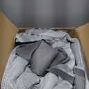 Madison Park Luxury Comforter Set-Traditional Jacquard Design All Season Down Alternative Bedding, Matching Bedskirt, Decorative Pillows, Queen(90"x90"), Bennett, Geometric Grey 7 Piece