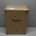 PoKat 20.25'' Table Lamps Set of 2, Bedside Lamp for nightstand, Small Farmhouse Lamps for Bedroom, Black Bedroom Lamps for Living Room, Nursery, Black, Suitable for Small Place (Black with Gold)