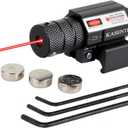 KASENTE Red Laser Beam Sight with 21mm Picatinny Weaver Rail Mount for Airsoft Gun Pistol Rifle (Black)