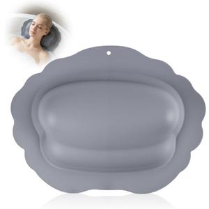 Silicone Bath Pillow for Tub – Inflatable Bathtub Pillows for Head & Neck Support, Waterproof Bath Cushion for Jetted Tub, Gifts for Mom Women