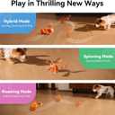 Cheerble Smart Interactive Dog Toy, Wicked Ball Rolly, Automatic Moving, Bouncing, Rotating, E-TPU Material, with Rope & Barks Sound Active Rolling Interactive Dog Ball for Medium and Large Dogs