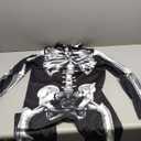 ALBIZIA Women's Skull Skeleton Halloween Costume Jumpsuit Bodysuit Cosplay Bodysuit Outfit (Small-Medium, X177)