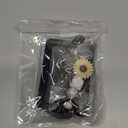 UZRYLZY White Beaded Teacher Lanyard with 3x ID Holder Retractable Breakaway Badge Lanyards for ID Badges for Teacher Women Cute Silicone Flower Necklace Lanyard