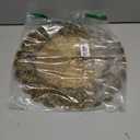 Round Beaded Placemats - White 13" Round, Holiday & Christmas Beaded Charger Placemats, Glitz Brown Gold