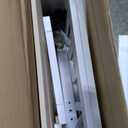 Bellemave Queen Size Floor Bed with Door and Fence for Kids, Montessori Floor Bed with Slats and Safety Guardrails,Solid Wood Floor Bed Frame Queen Size for Girls Boys(Queen,White)