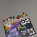 ARTISTRO 24 Precision Dual-Tip Acrylic Paint Markers Paint Pens Set with Dot & Fine Tips for Fabric, Rock, Glass, Wood, Coloring Books Classroom & Art Supplies Gift Teacher Appreciation Gift