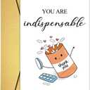 3 x Nurse Day Cards, Funny Medical Dr's Day Thank You Card for Doctor Nurse Pharmacist, Pharmacy Tech Gift, Cute Appreciation Card For Him Her, Ideal Doctor Day Cards Gift