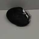 Kaneles Mens Short Black Straight Wigs Natural Middle Part Synthetic Hair Daily Cosplay Costume Fluffy Wig(Black)