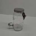 Mason Craft & More 4L Clear Glass Drink Dispenser w/ Metal Lid