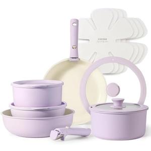 Amazon.com: CAROTE 20pcs Pots and Pans Set, Nonstick Cookware Set Detachable Handle, Induction Kitchen Cookware Sets Non Stick with Removable Handle, RV Cookware Set, Peacock Blue: Home & Kitchen