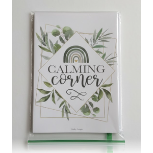 12 Calming Corner Posters for Classroom Emotions Feelings Chart for Kids 11x17 Calm Down Corner Supplies for Preschool Special Education Classroom Therapy Office Mental Health Wall Decor(Calm12)