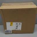 IEEK Small Waste Basket Slim Trash Can 3.2 Gallon/12L Clear and White Garbage Can Rectangle Plastic Wastebaskets Container Bin for Narrow Spaces Office,Bathroom, Bedroom,Kitchen,Living Room,Study