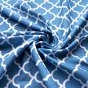 Melaluxe Spring/Summer Wrinkle-Free Waterproof Outdoor Tablecloth with Umbrella Hole and Zipper, 60-Inch-by-84 Rectangle