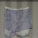 Boxer Shorts for Women Summer Lightweight Pajama Sleep Shorts Y2k Cute Micro Mini Pj Bottoms  (Blue, M)