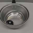 Stainless Steel Thin Saucepan, 1.3 Quart Long Handle Milk Pot with Lid for Warming, Cooking and Boiling Milk, Spaghetti, Soup in Kitchen and Outdoor (18cm)